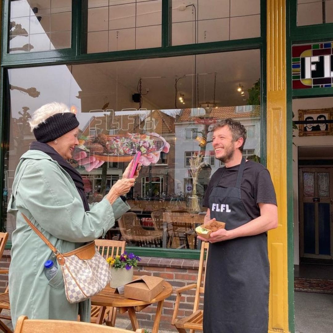 Verse falafel met trots bereid en persoonlijk gepresenteerd tijdens een privé foodtour door Haarlem